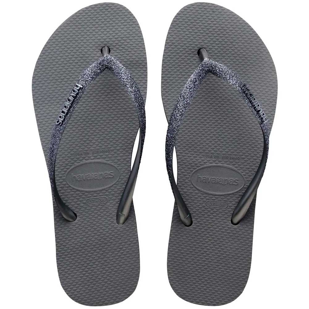 Havaianas Slim Flatform Sparkle 5178 Cinza Aco 37/38 com 12 Pares