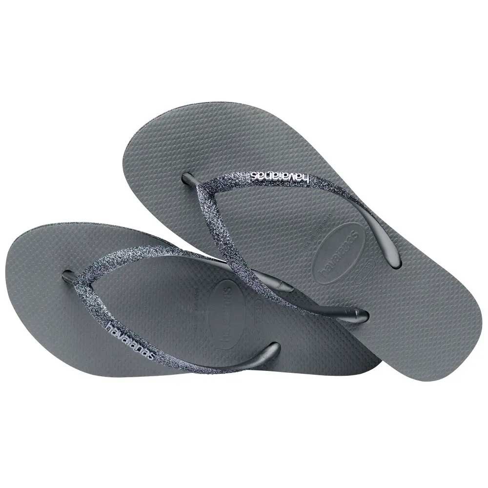Havaianas Slim Flatform Sparkle 5178 Cinza Aco 37/38 com 12 Pares