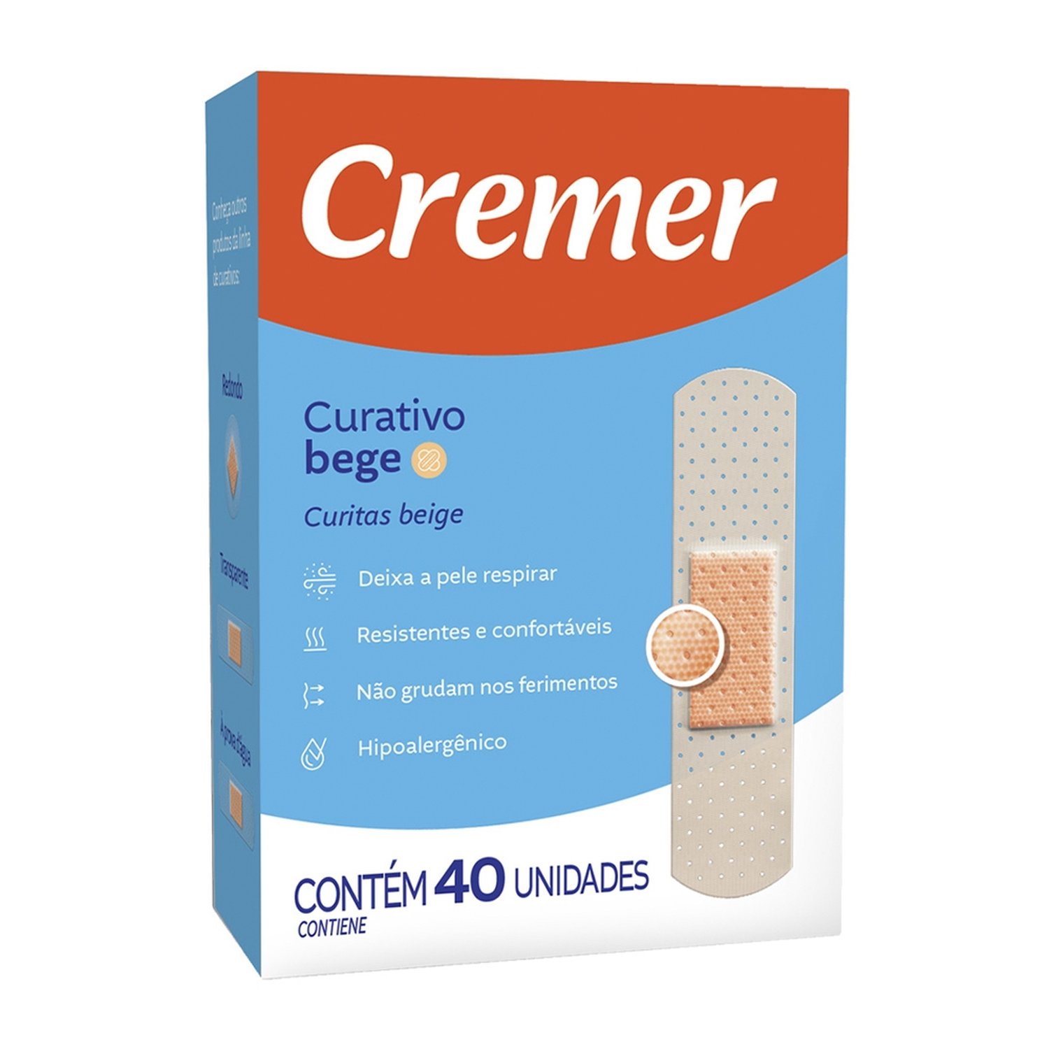 Curativo Cremer Care Bege Embalagem com 40 Unidades
