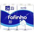 Papel Higiênico Folha Simples Neutro 24 Rolos Fofinho