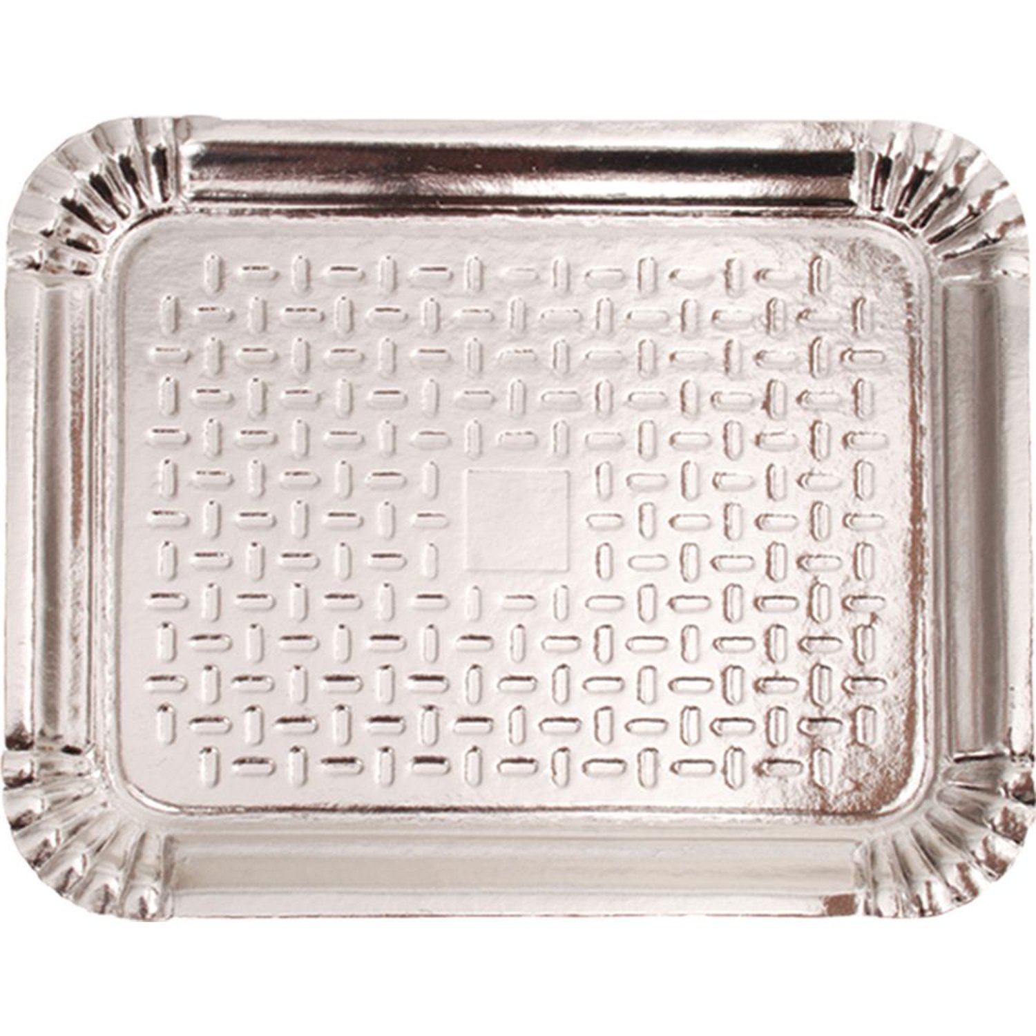 Bandeja Laminado Prata N 03 23,0Cm X 28,0Cm - Embalagem com 20 unidades.