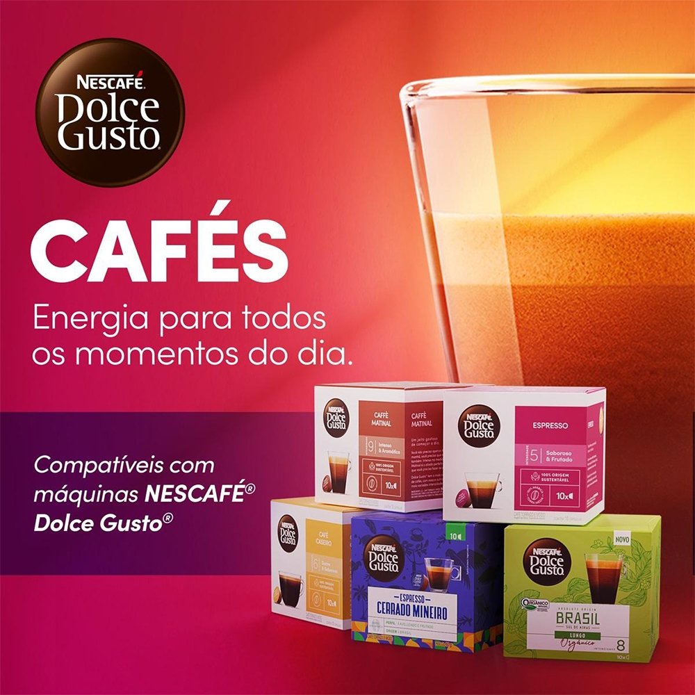 Café em Cápsula Nescafé Dolce Gusto Espresso Intenso 10 Cápsulas