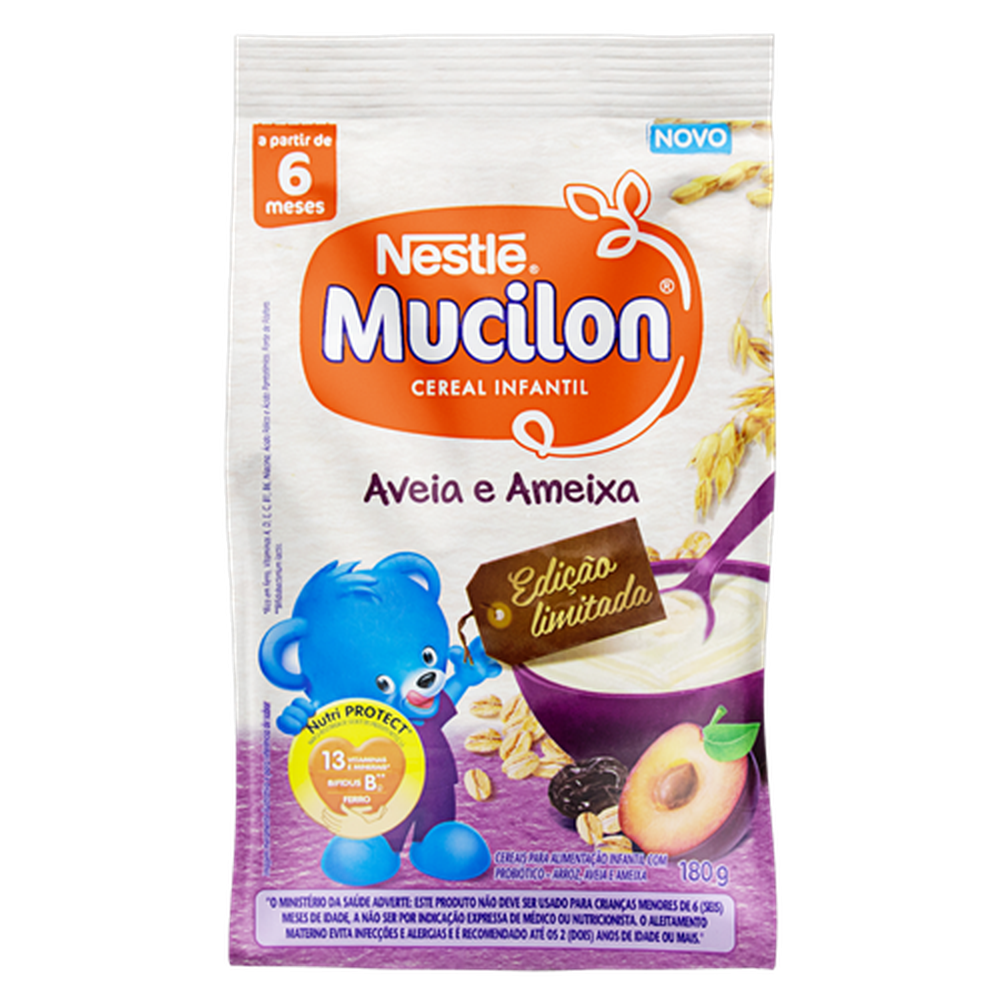 Mucilon Pedacos De Ameixa E Aveia Refil 180g