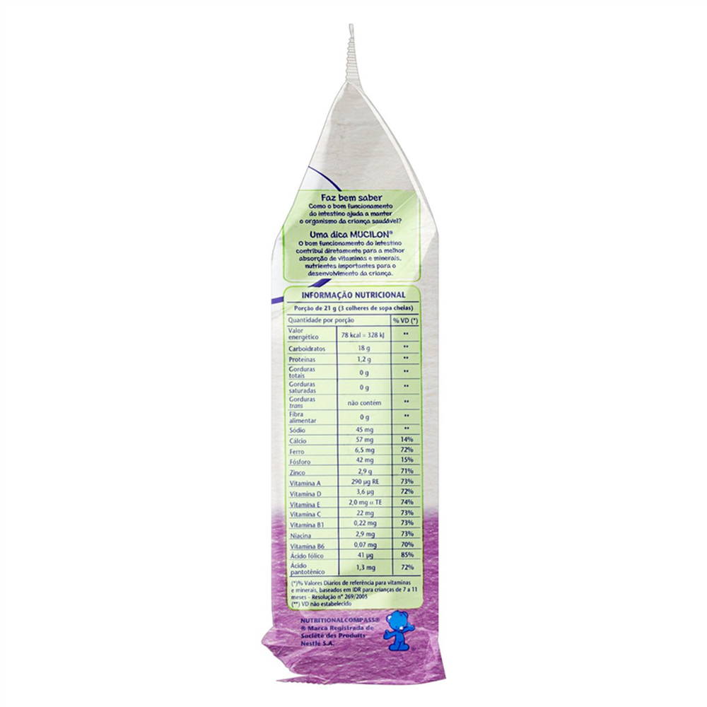 Mucilon Pedacos De Ameixa E Aveia Refil 180g