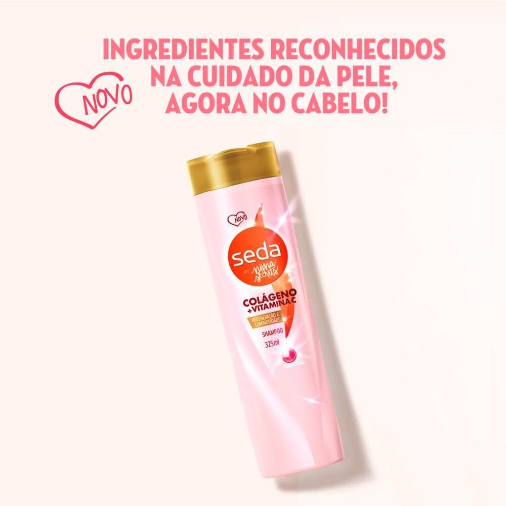 Shampoo Seda Colágeno e Vitamina C By Niina Secrets 325ml