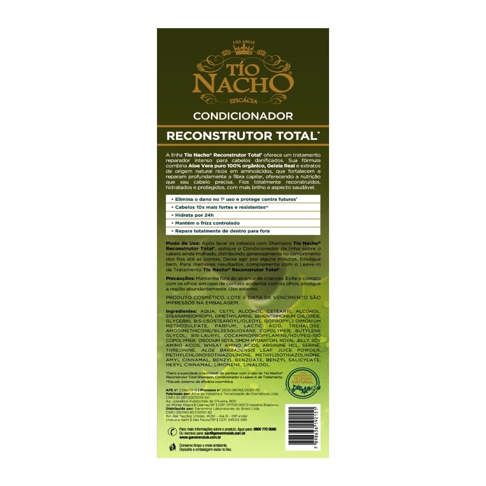Condicionador Tio Nacho Reconstrutor 415ml