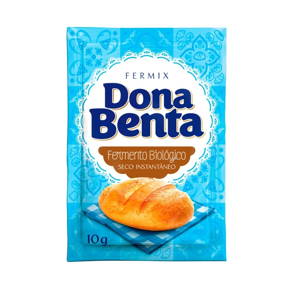 Fermento Biológico Seco Instantâneo 10g - 66 unidades - Dona Benta