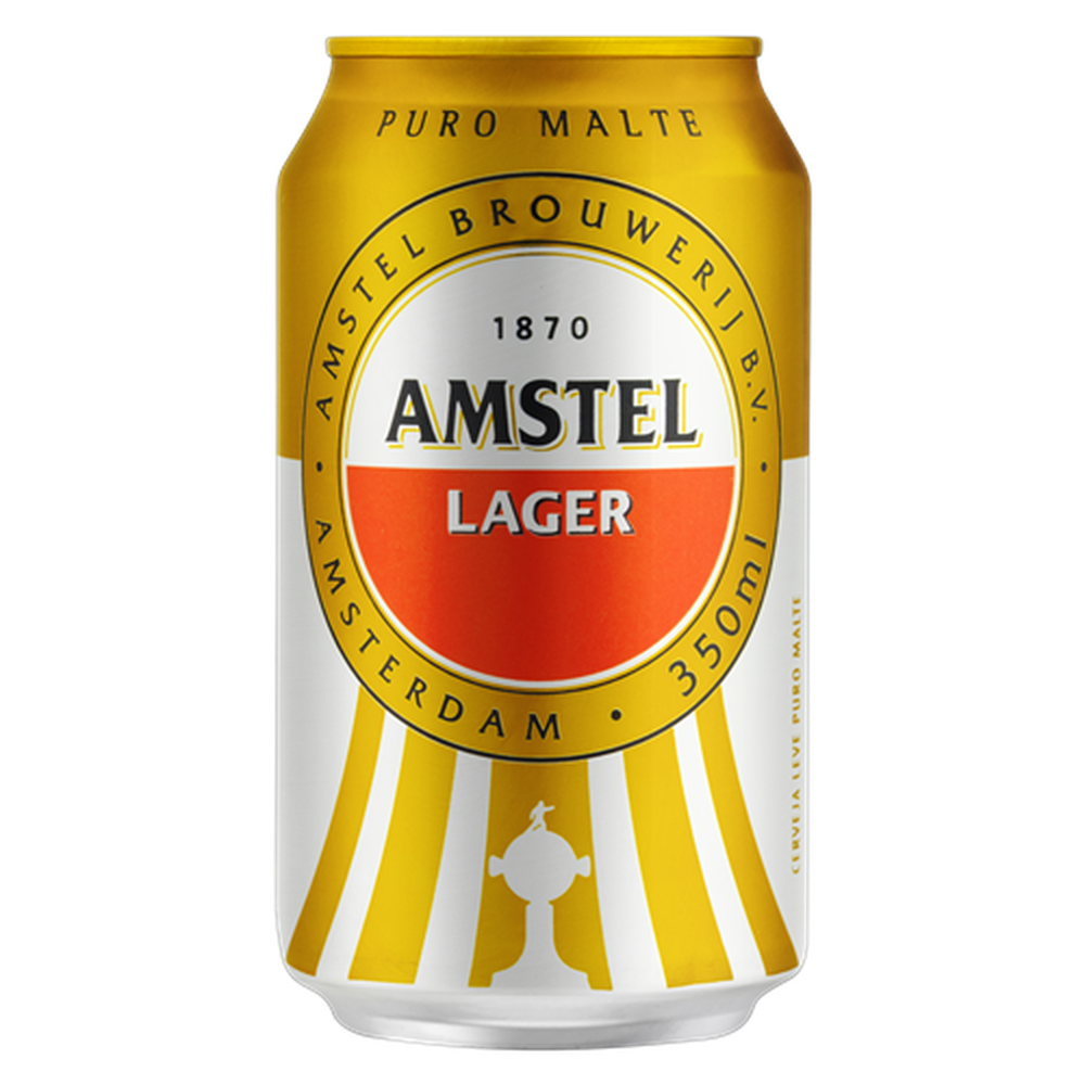 Cerveja Amstel Puro Malte lata 350ml Sleek