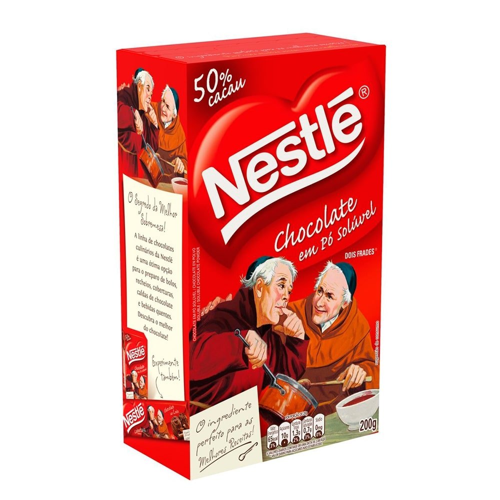 Chocolate em Pó Nestlé Dois Frades 50% Cacau 200g