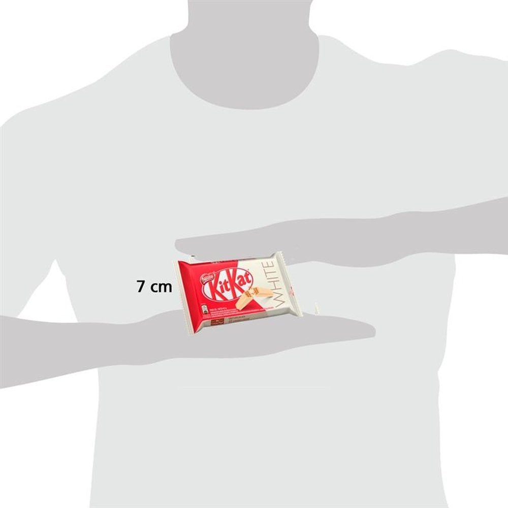 Chocolate Nestlé Kit Kat 4F Branco 41,5g - Embalagem com 24 Unidades