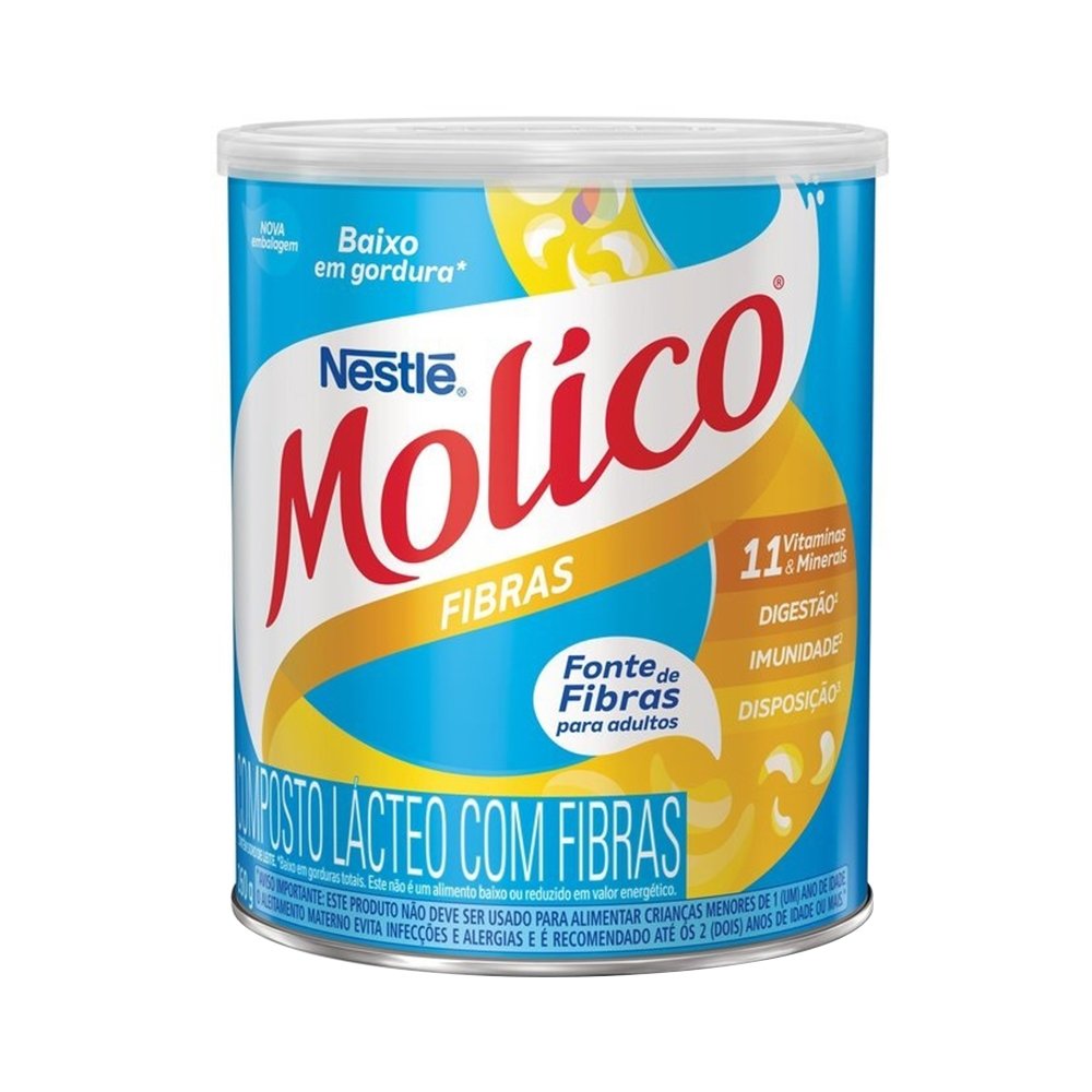 Leite em Pó Molico Composto Lácteo Fibras Lata 260g