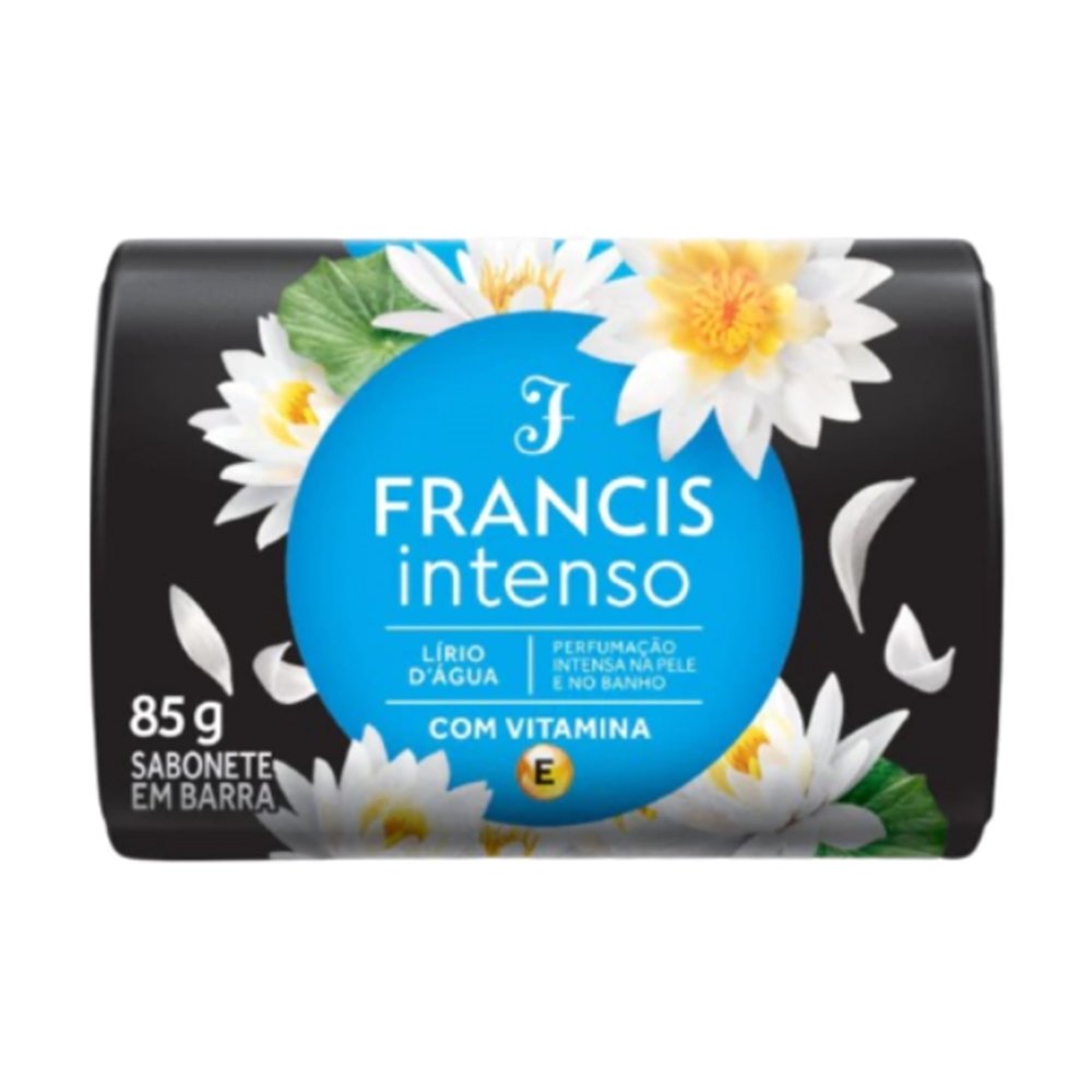 Sabonete Francis Intenso Azul Lirio D'Água 85g - Embalagem com 12 Unidades