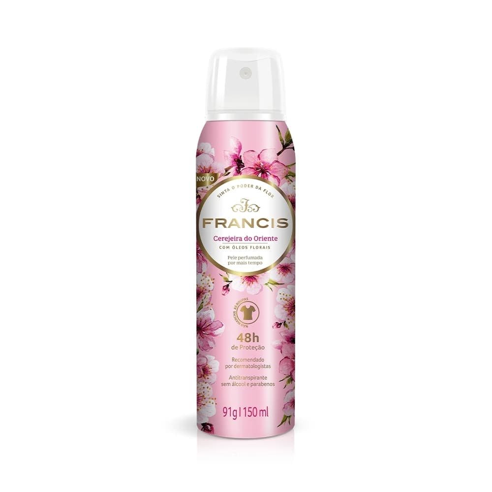 Desodorante Francis Aerossol Clássico Rosa 150ml