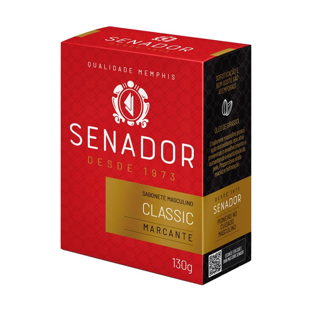 Sabonete Senador Classic 130g Embalagem com 12 Unidades
