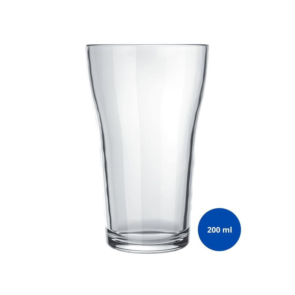 Copo Cerveja Vidro Incolor Boteco 200mL Nadir