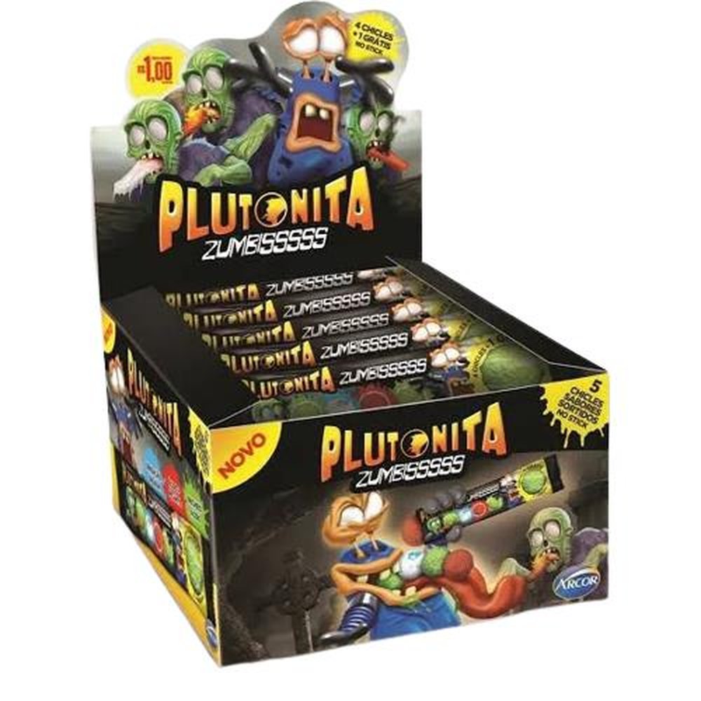 Chicle Plutonita Zumbiss X5 Display Com 337g Arcor