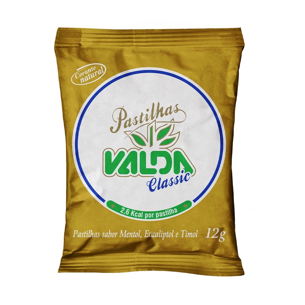 Pastilhas Valda Classic 12 Sache de 12g