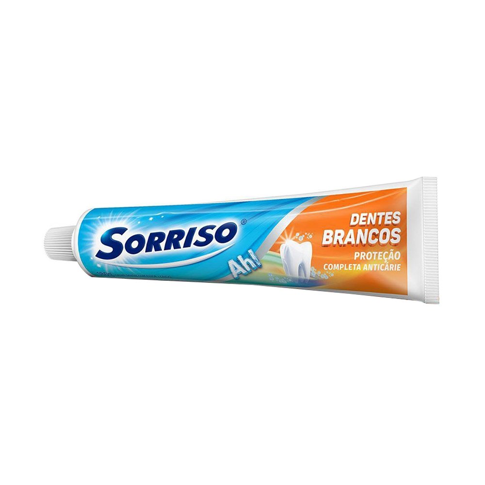 Creme Dental Sorriso Dentes Brancos 180g - Embalagem com 15 Unidades