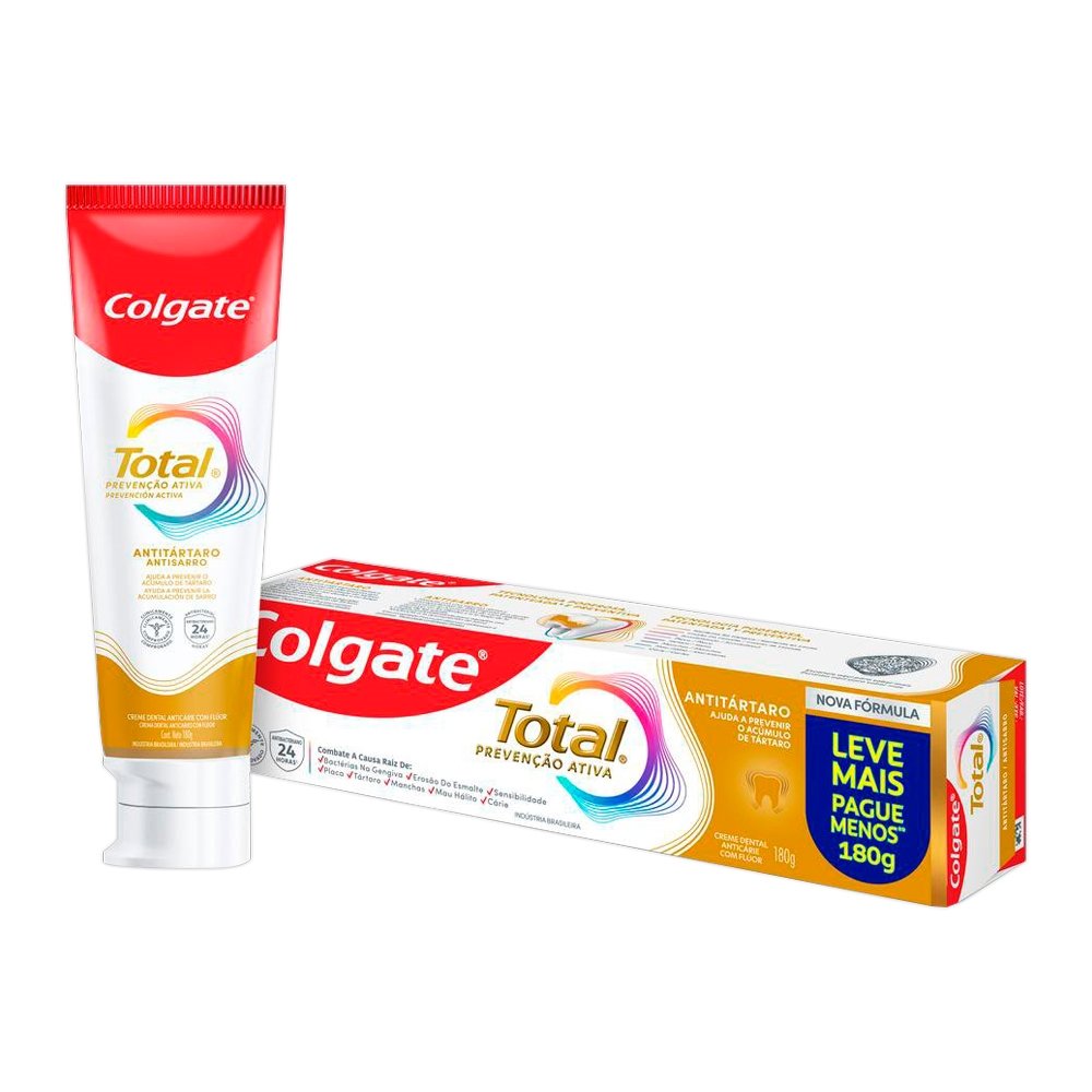 Creme Dental Colgate Total 12 Anti Tártaro 180g