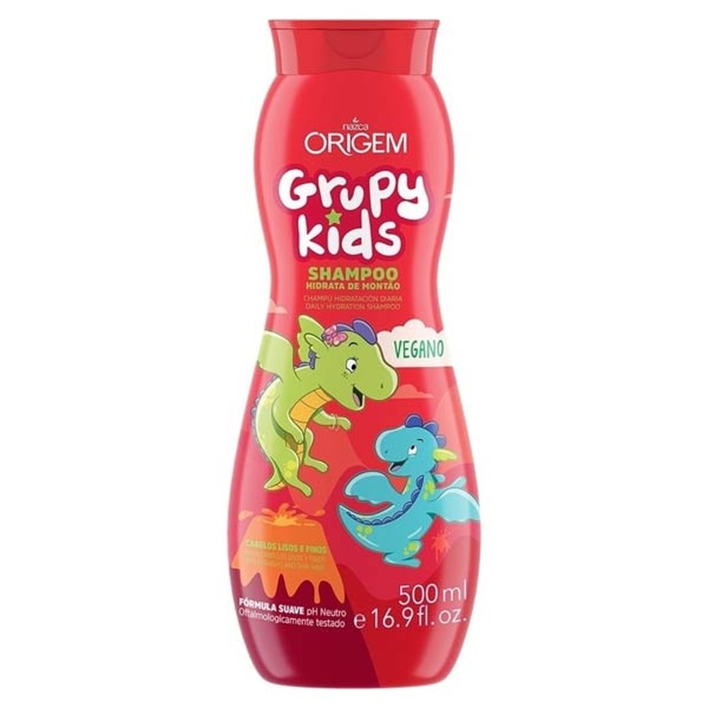 Shampoo Grupy Kids Origem Hidrata De Montao Vegano 500Ml
