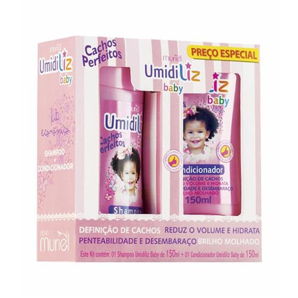 Shampoo E Condicionador Umidiliz Baby Menina Muriel 150ml