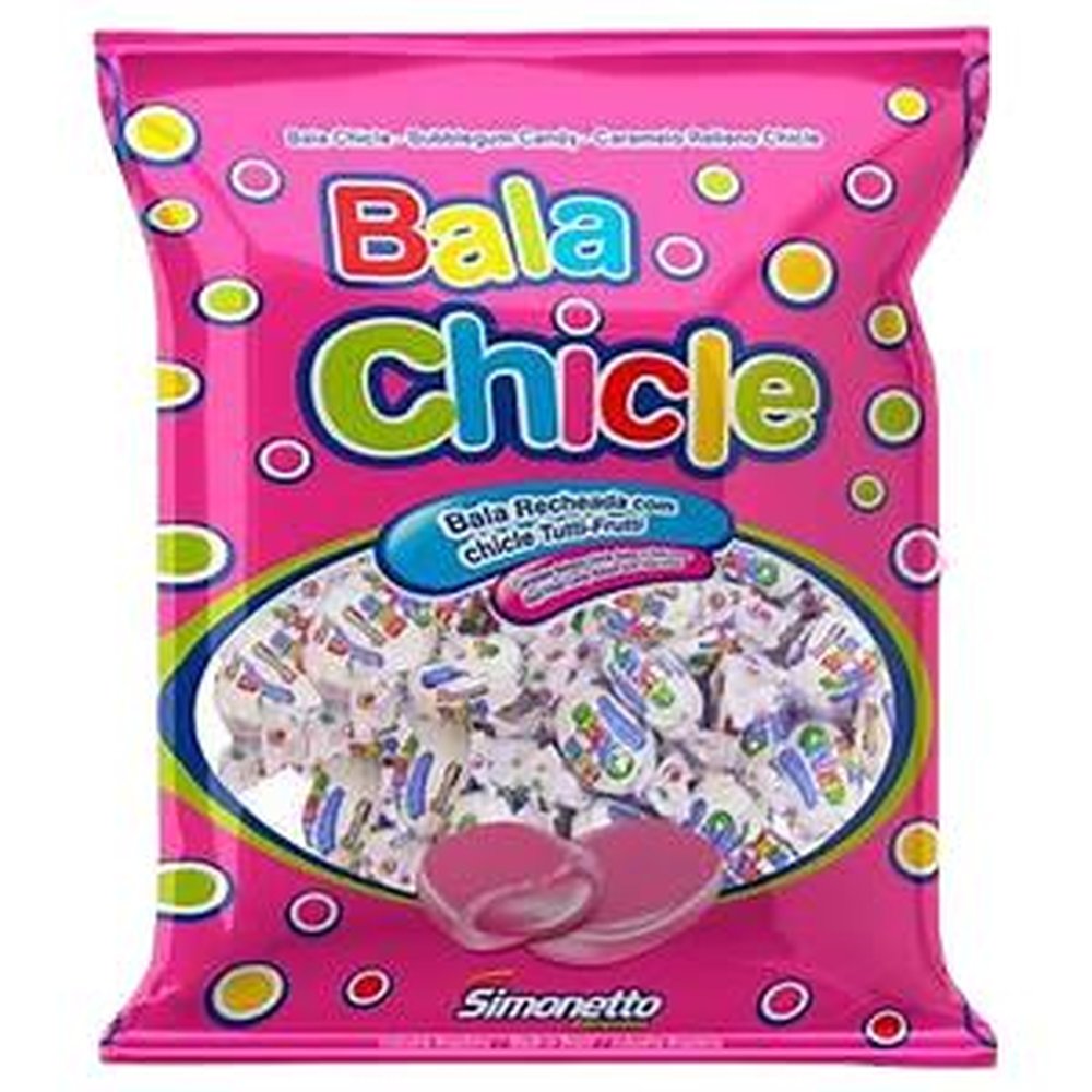 Bala Chicleta 500g (caixa com 25 pacotes)
