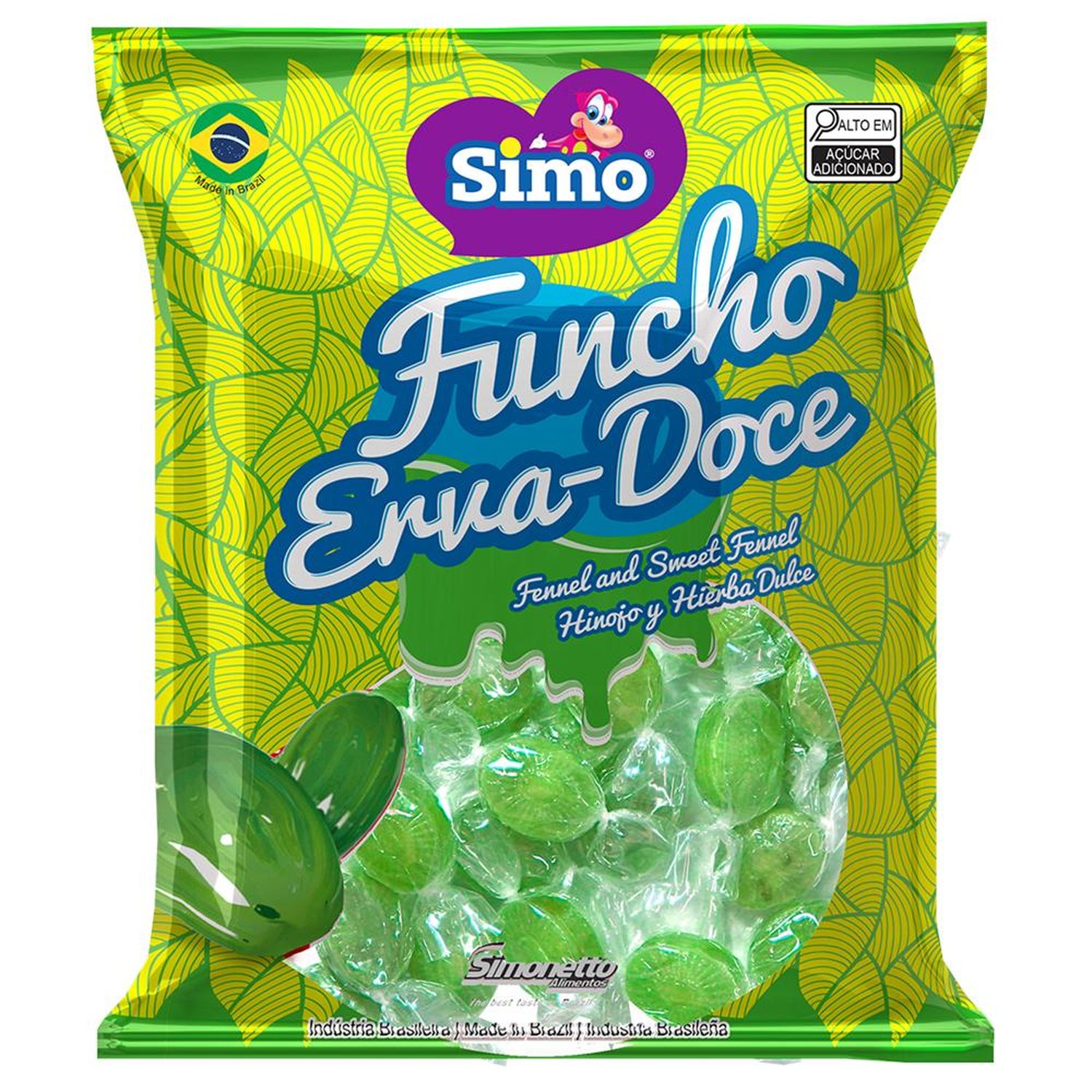 Bala Funcho - Erva Doce 175G (Caixa Com 40 Pacotes)