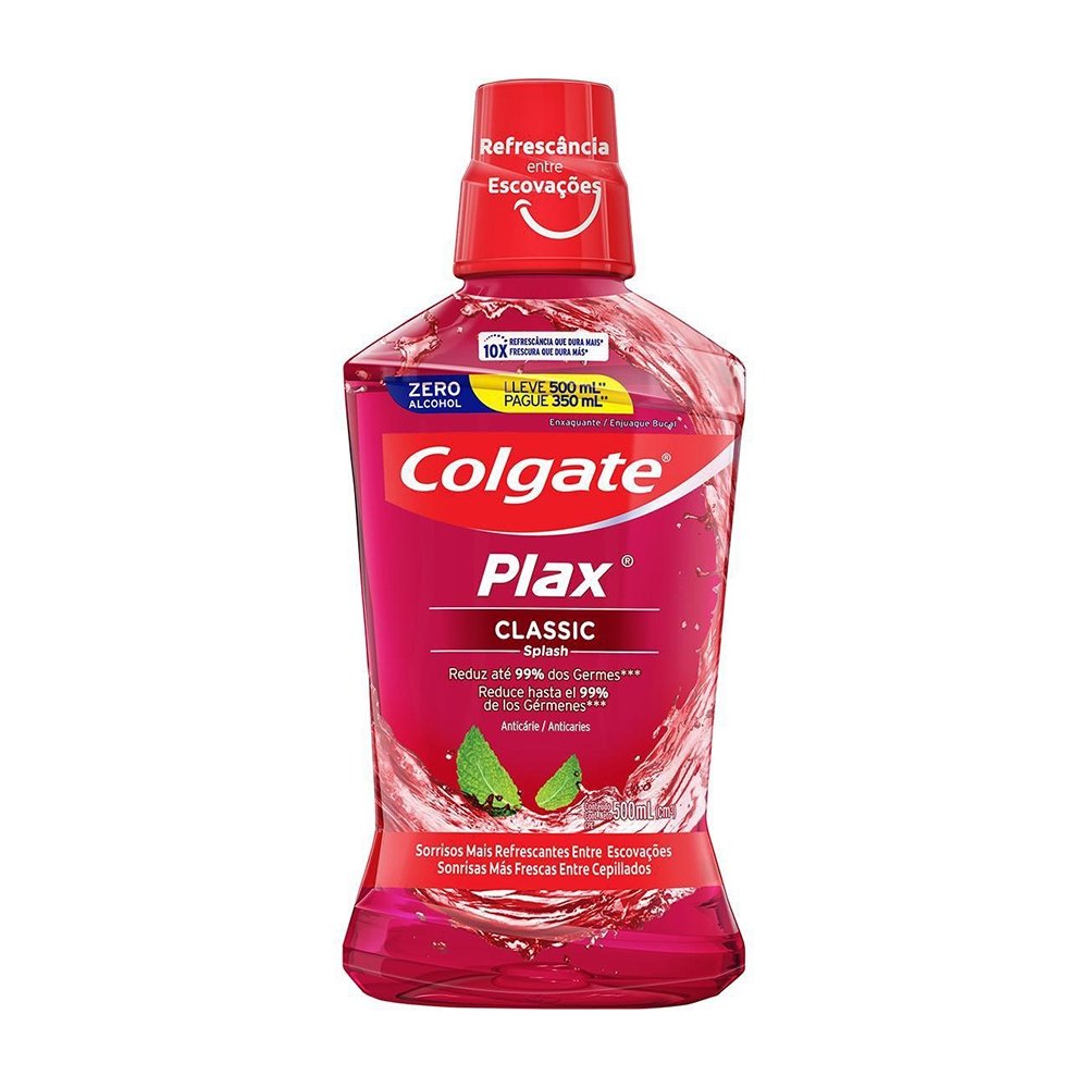 Enxaguante Bucal Colgate Plax Classic 500ml Promo Leve Mais Pague Menos