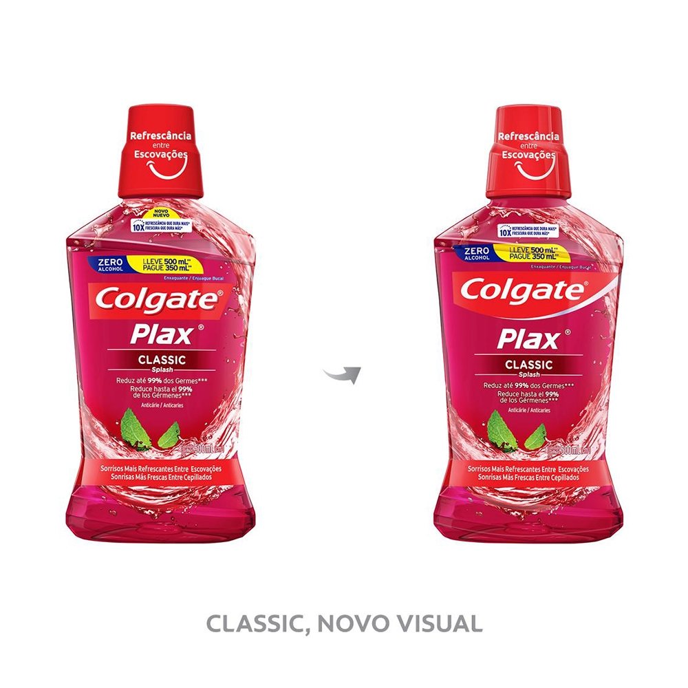 Enxaguante Bucal Colgate Plax Classic 500ml Promo Leve Mais Pague Menos