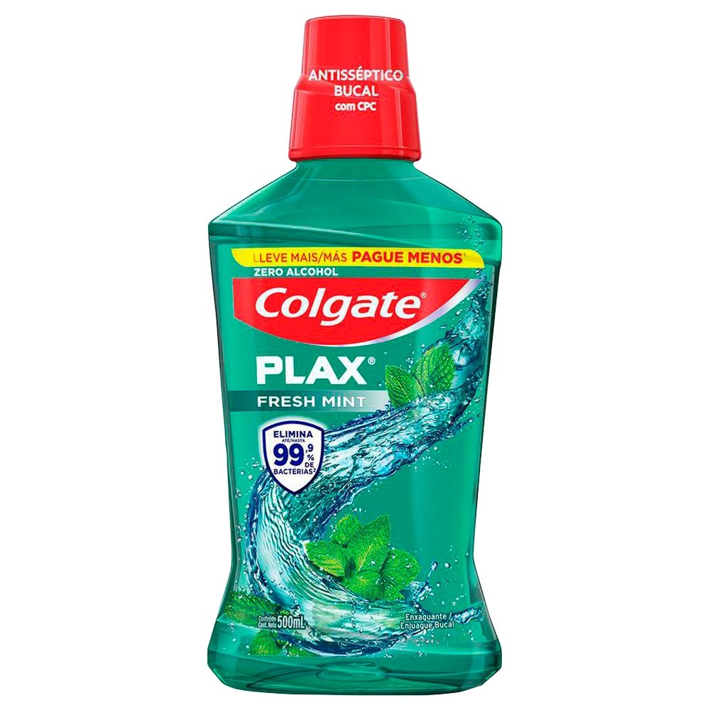 Enxaguante Bucal Colgate Plax Fresh Mint 500ml