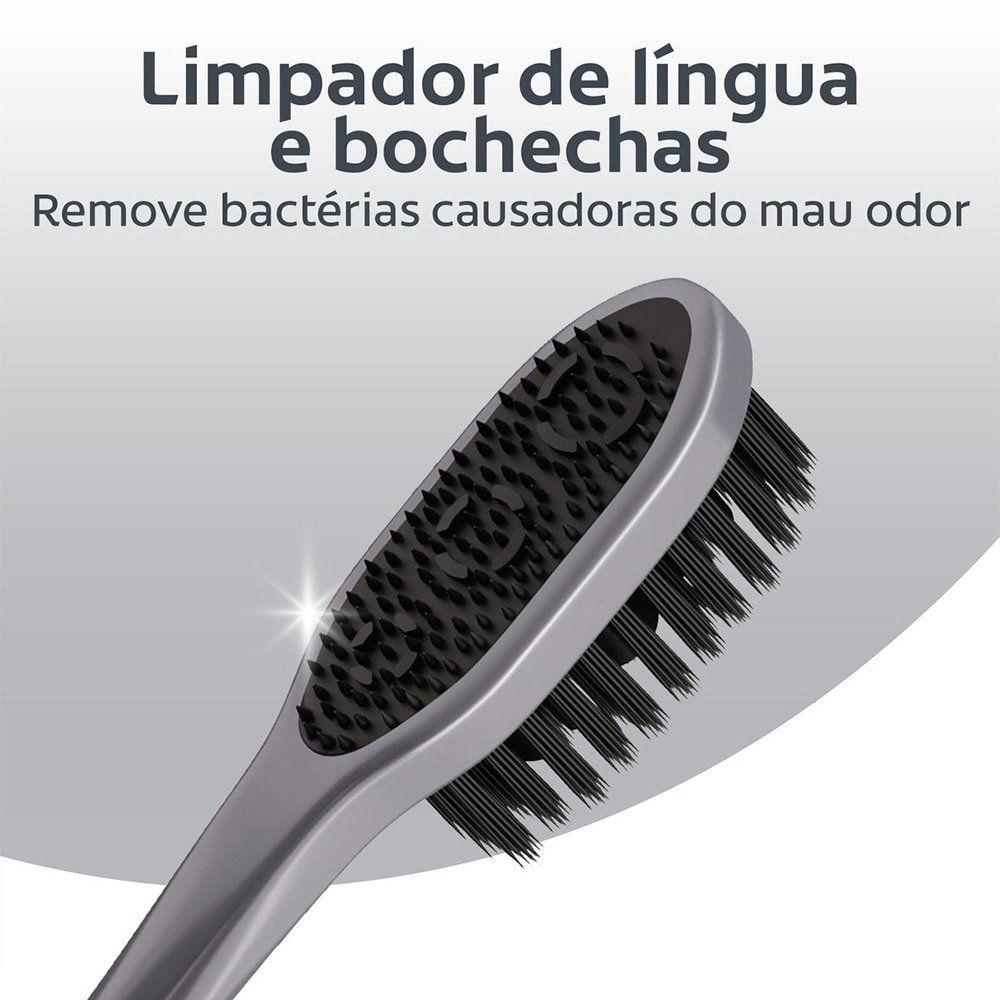 Escova Dental Colgate Contra Bactérias 360º Black Carvão Embalagem 2 Unidades