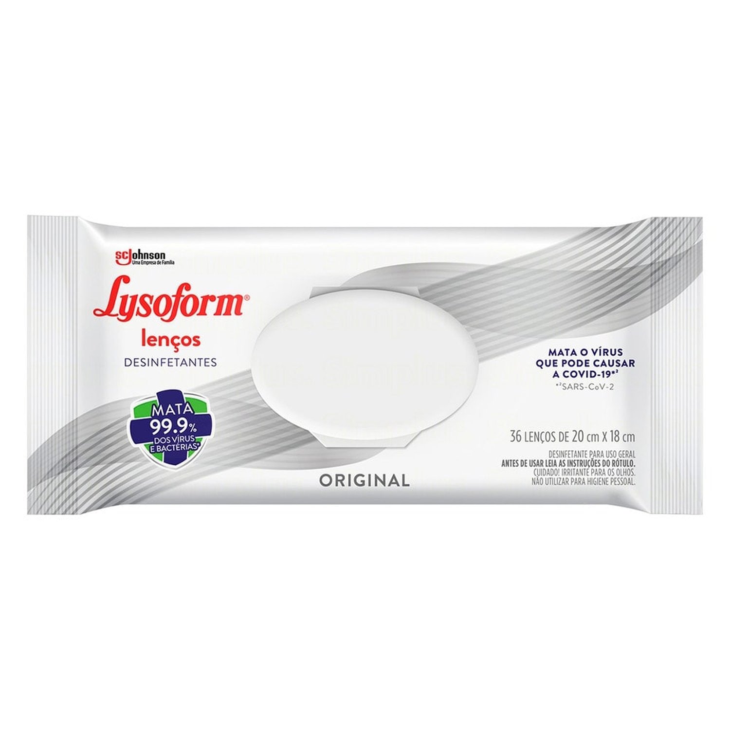 Lenços Desinfetantes Lysoform Original Embalagem com 36 Unidades