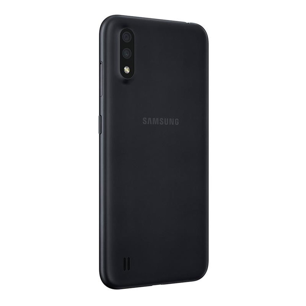 Smartphone Samsung Galaxy A01, Preto, Tela 5.7", 4G+Wi-Fi, Android, Câm Traseira 13+2MP e Frontal 5MP, 32GB