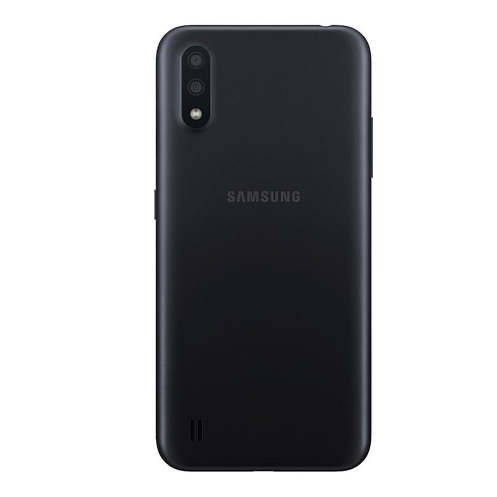 Smartphone Samsung Galaxy A01, Preto, Tela 5.7", 4G+Wi-Fi, Android, Câm Traseira 13+2MP e Frontal 5MP, 32GB