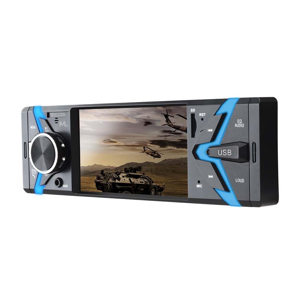 Autoradio Groove Bluetooth MP5 tela 4 POL. 4X45WRMS FM/SD/USB/AUX APP - P3341