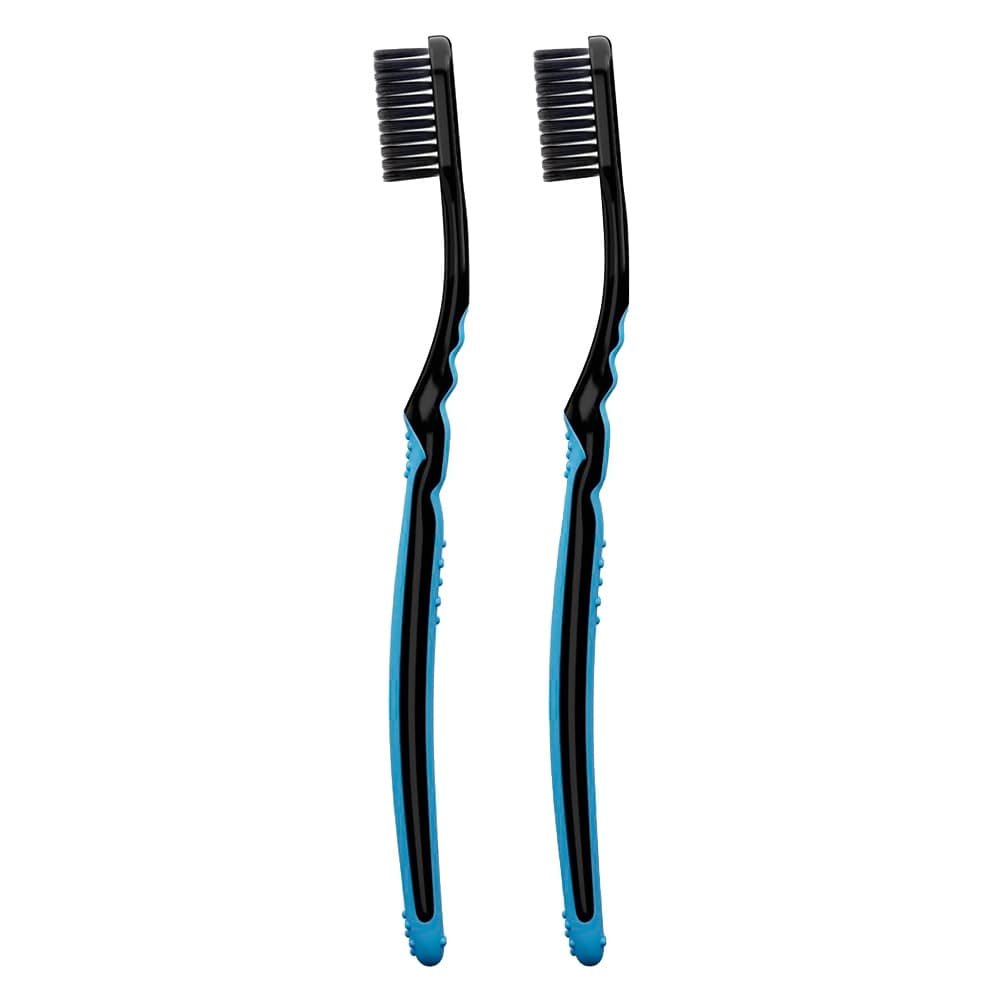 Escova Dental Colgate Slim Soft Black Embalagem com 2 Unidades
