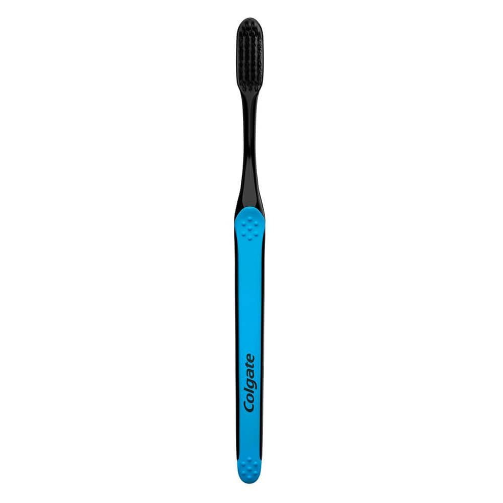 Escova Dental Colgate Slim Soft Black Embalagem com 2 Unidades