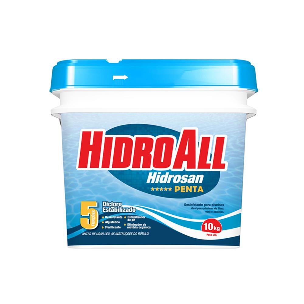 Cloro Piscina Hidrosan Penta 10Kg Hidroall
