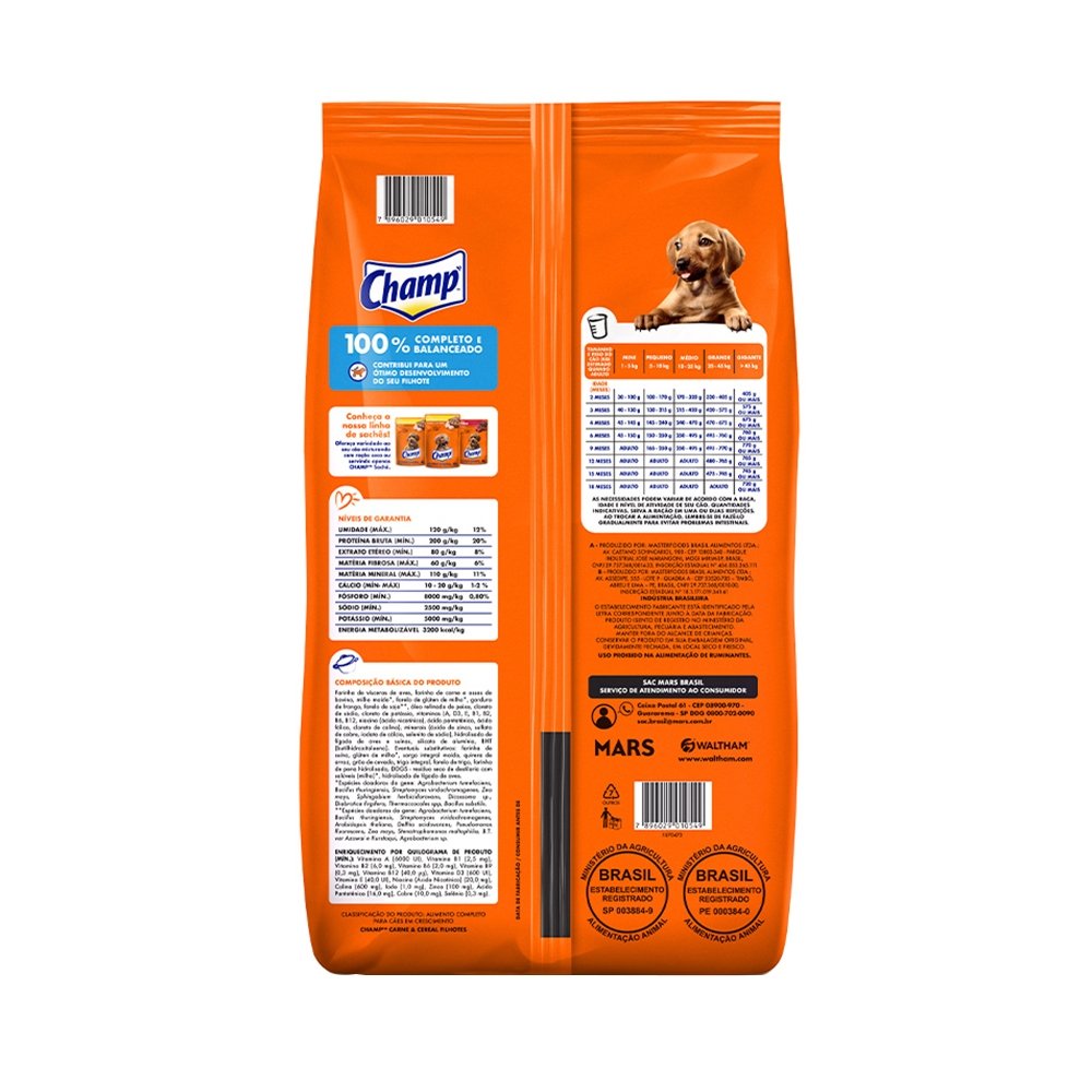 Ração Champ Filhote 900g