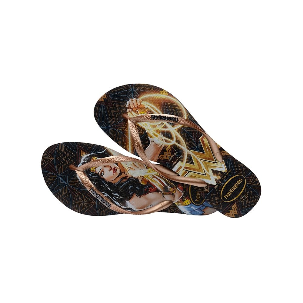 Havaianas Slim Heroínas Preto 33/34