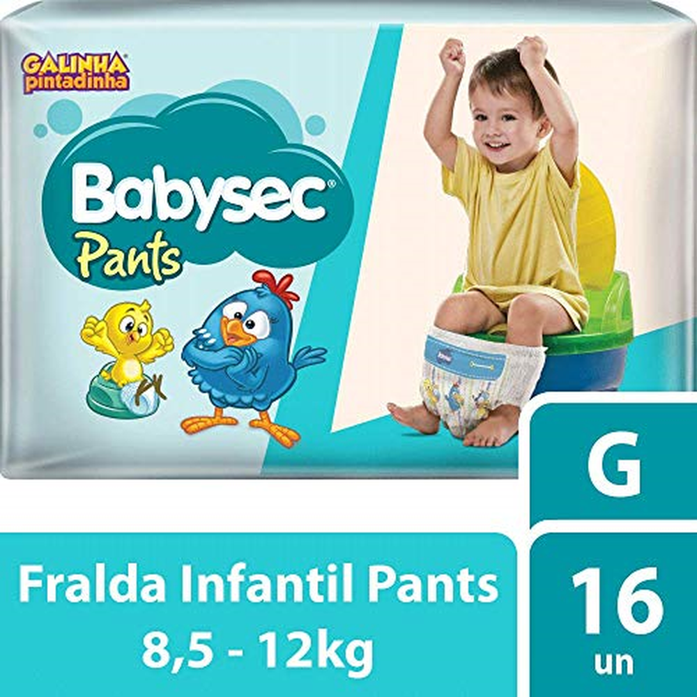 Fralda Babysec Pants G 6 PCTx16 Unidades