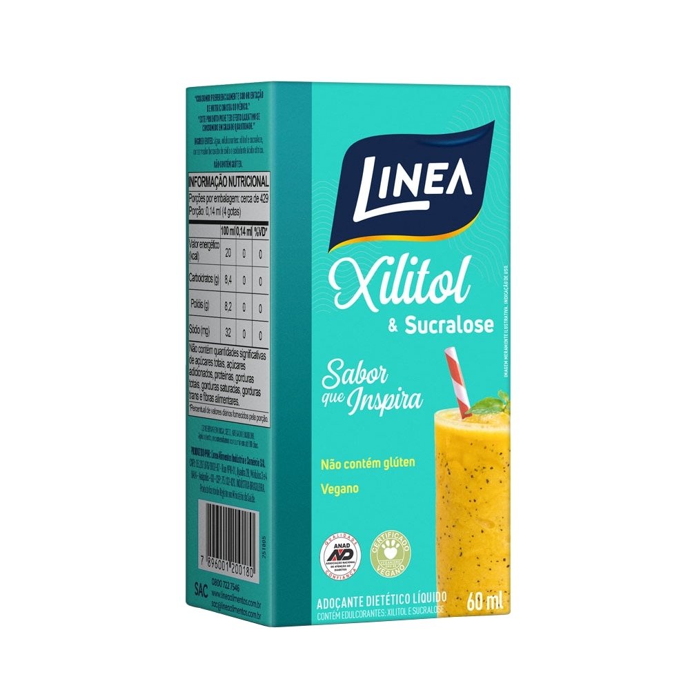 Adoçante Linea Xilitol Líquido 60ml