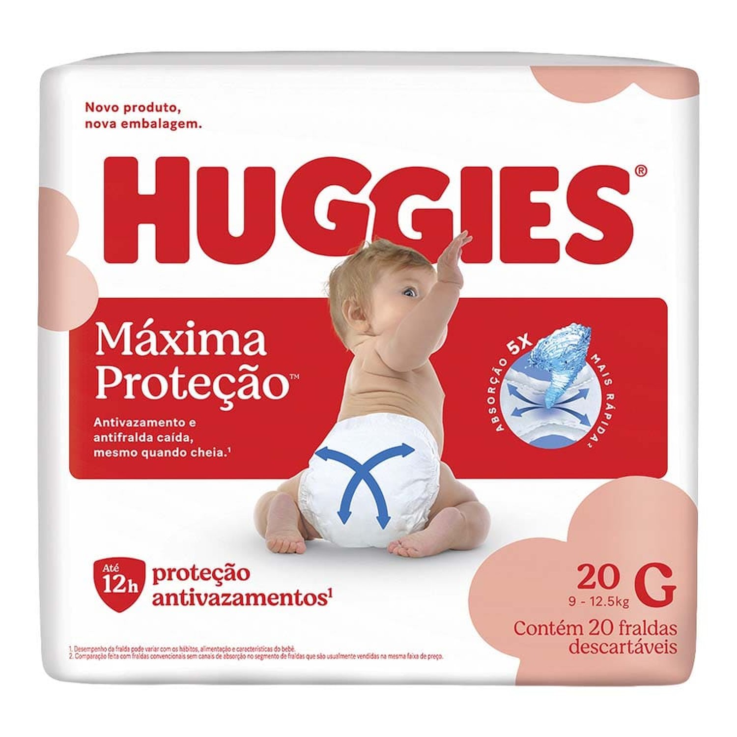Fralda Huggies Supreme Care Jumbo G Com 20