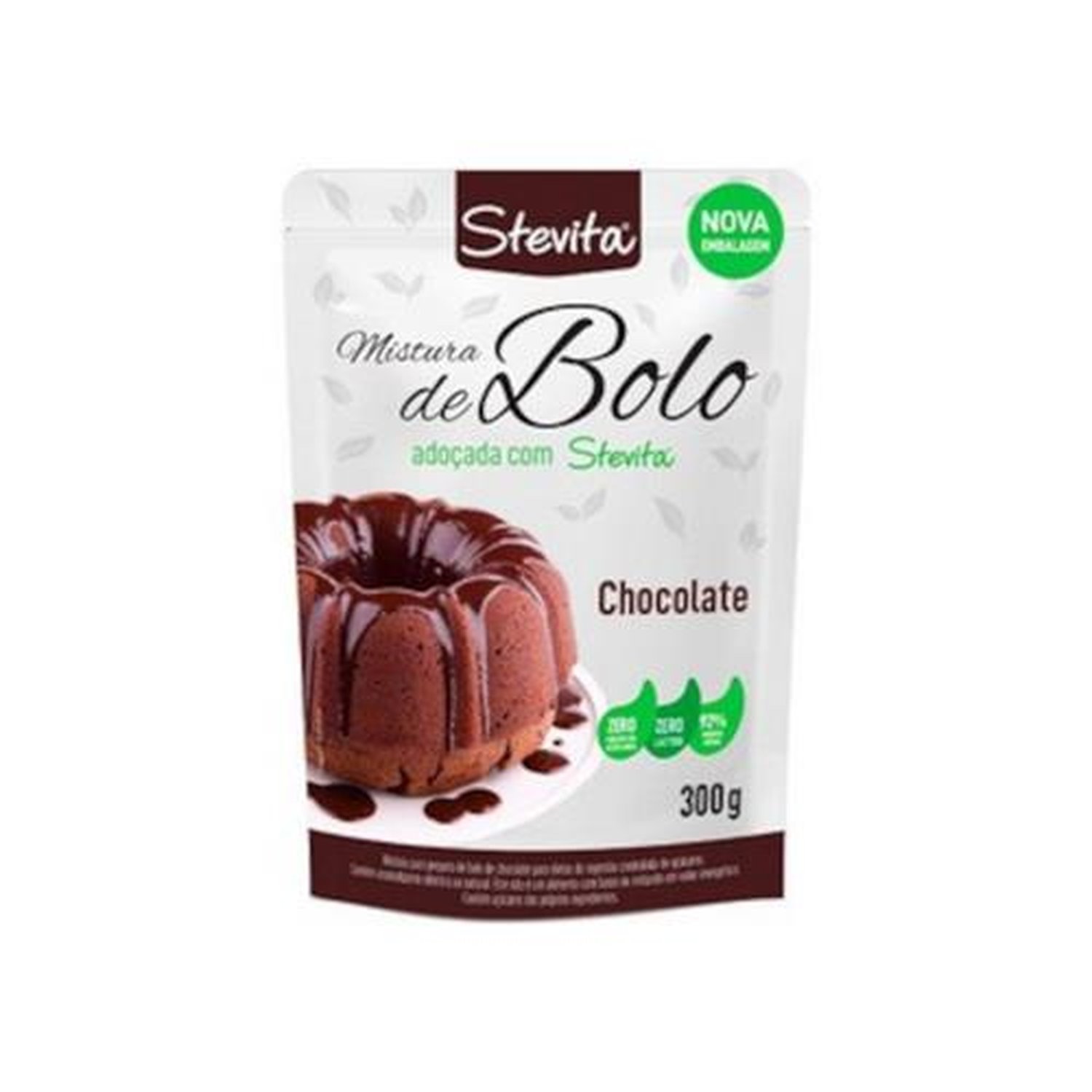 Bolo Stevita Chocolate 300g Pouch