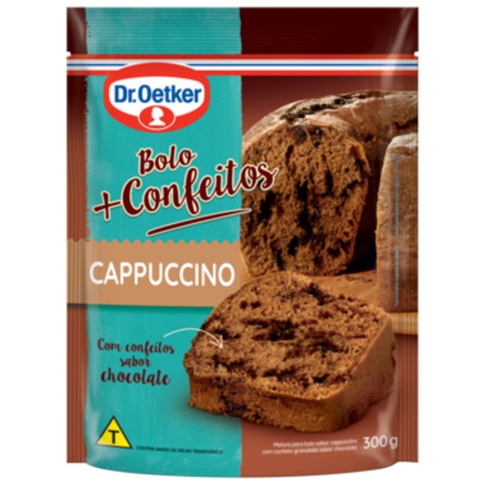 Bolo Basico Dr.Oetker 300g Cappuccino + Confeitos