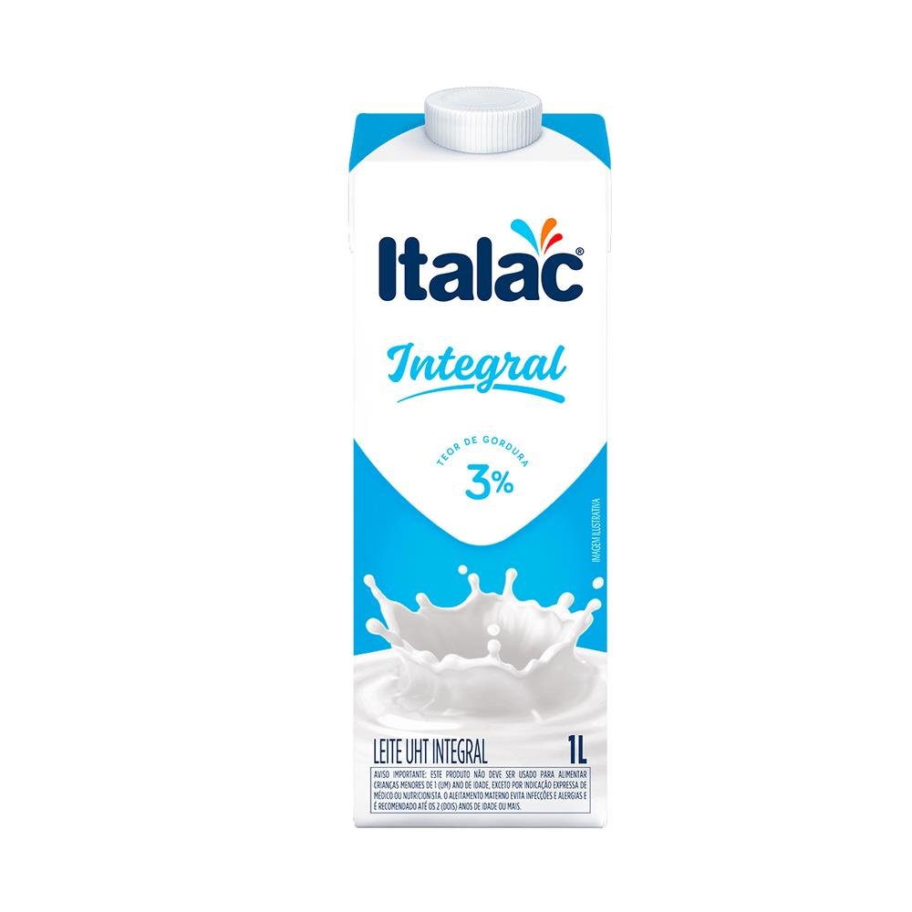 Leite Líquido Integral Italac 12x1L