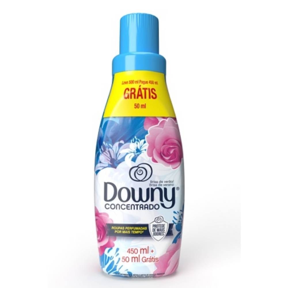 Amaciante Concentrado Downy Brisa de Verão, 450ml+50ml Grátis