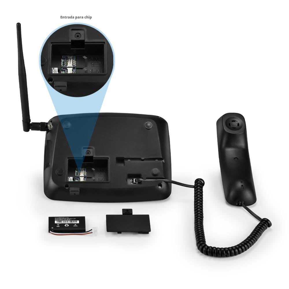 Telefone Celular Rural De Mesa Quadriband 2G Dual Sim Multilaser - RE502