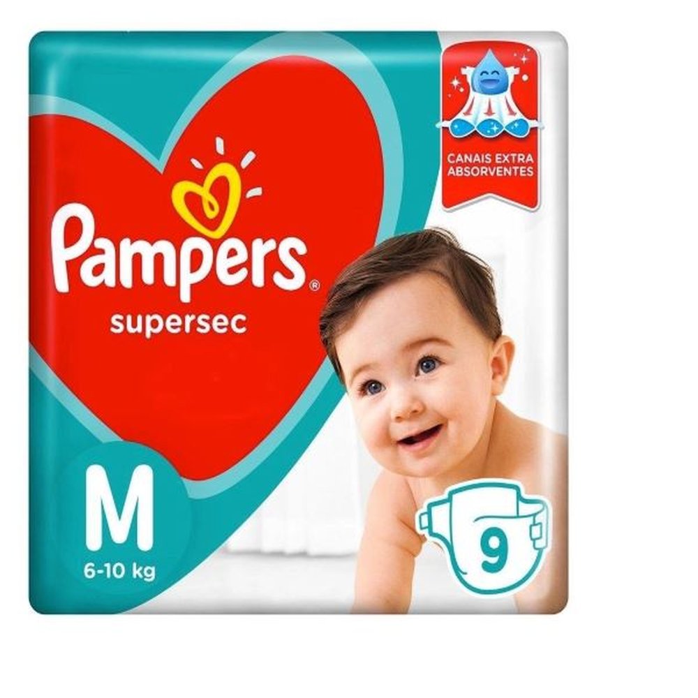 Fralda Pampers Supersec Tamanho M 16X9 Unidade