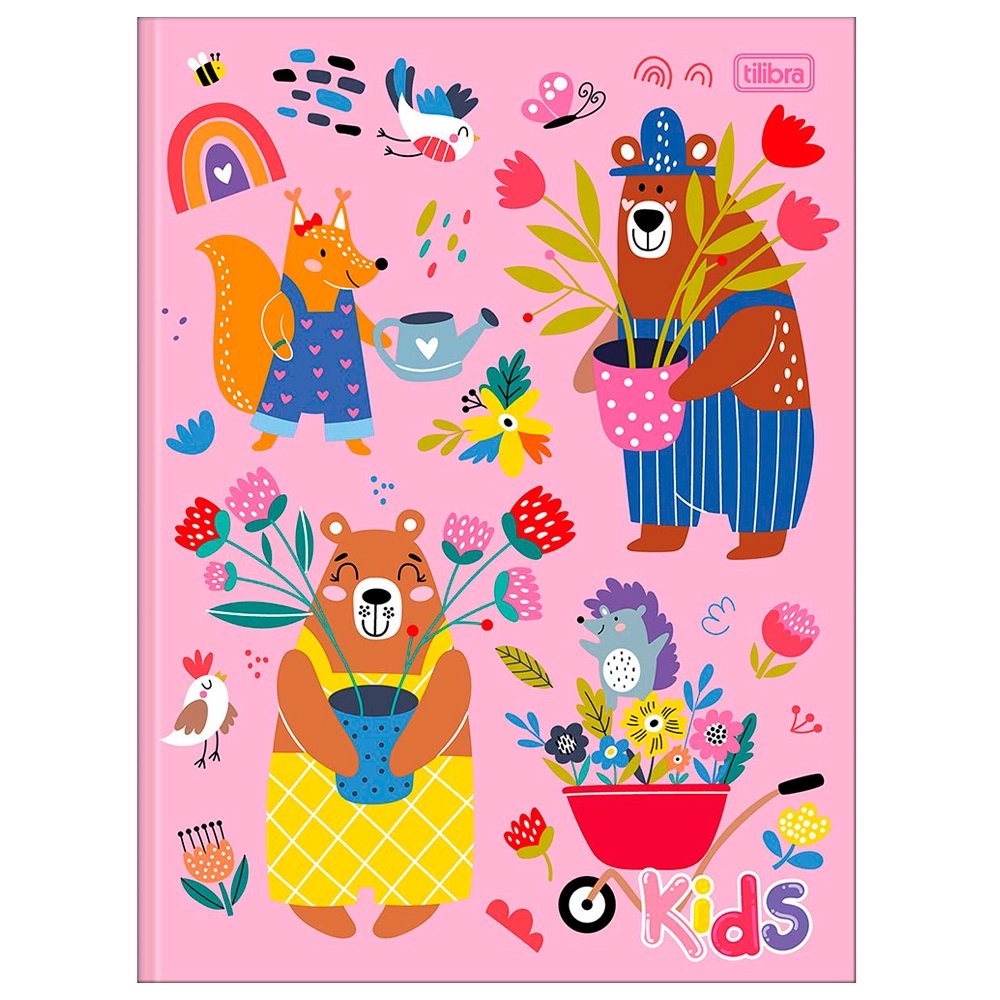 Caderno Costurado Tilibra Universitário Capa Dura Sapeca 96 Folhas - Embalagem com 5 Unidades (Sortidos)